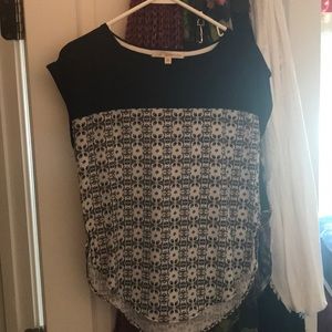 Black and white fancy t-shirt